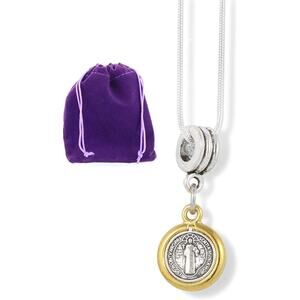 St Benedict Necklace | Medal San Benito Religious Jewelry